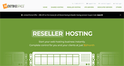 Desktop Screenshot of hostbigspace.com